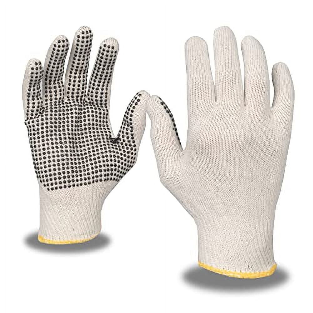 Cordova Lightweight Natural Polyester / Cotton Work Gloves - Large - 12/Pack