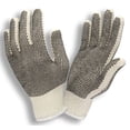 thumbnail image 1 of 12-Pack of Cordova 3855S Premium Weight Work Gloves, Natural, Poly/Cotton Machine Knit, 2-Side PVC Dots, Small, 1 of 1