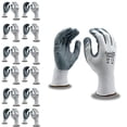 thumbnail image 1 of 12-Pack of Cordova 6891S Cor-Touch Foam II 13-Gauge Work Gloves, White Nylon Shell, Gray Foam Nitrile Palm Coating, Small, 1 of 3