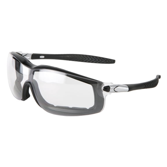 12 Pack of MCR Safety RT110AF RT1 Series Foam Lined Safety Glasses Clear Anti-Fo
