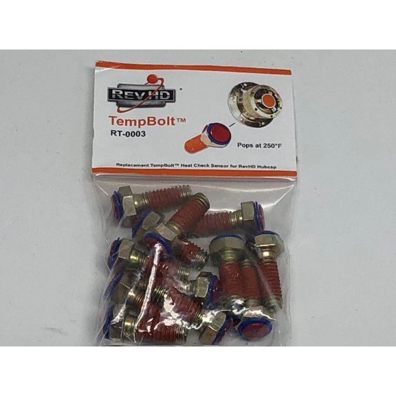 12 Pack of RevHD Replacement Heat Check TempBolts For RevHD Axle Hubcaps