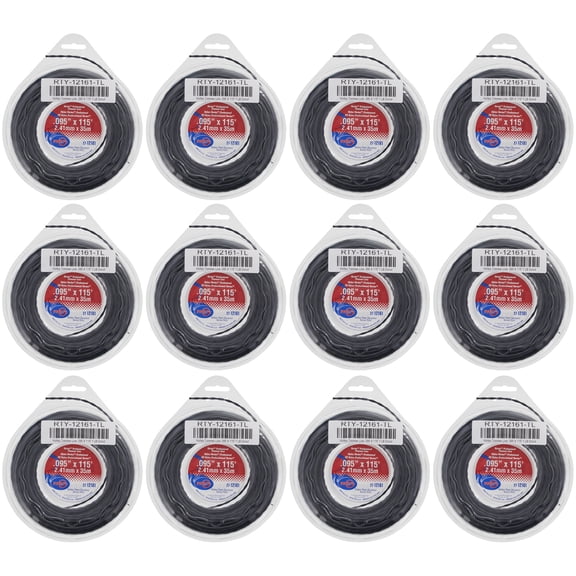 12 Pack of Vortex Trimmer Line 12161 .095 x 115 Donuts