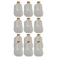 thumbnail image 1 of (12 Pack x 32 Oz Ea) Mini Milk Jugs Plastic With Orange Snap On Lid, Empty Milk/Juice Jugs, Use For Milk, Brews, Juice, Teas, Easy Grip Easy Pour Pitcher Elderly ..., 1 of 2