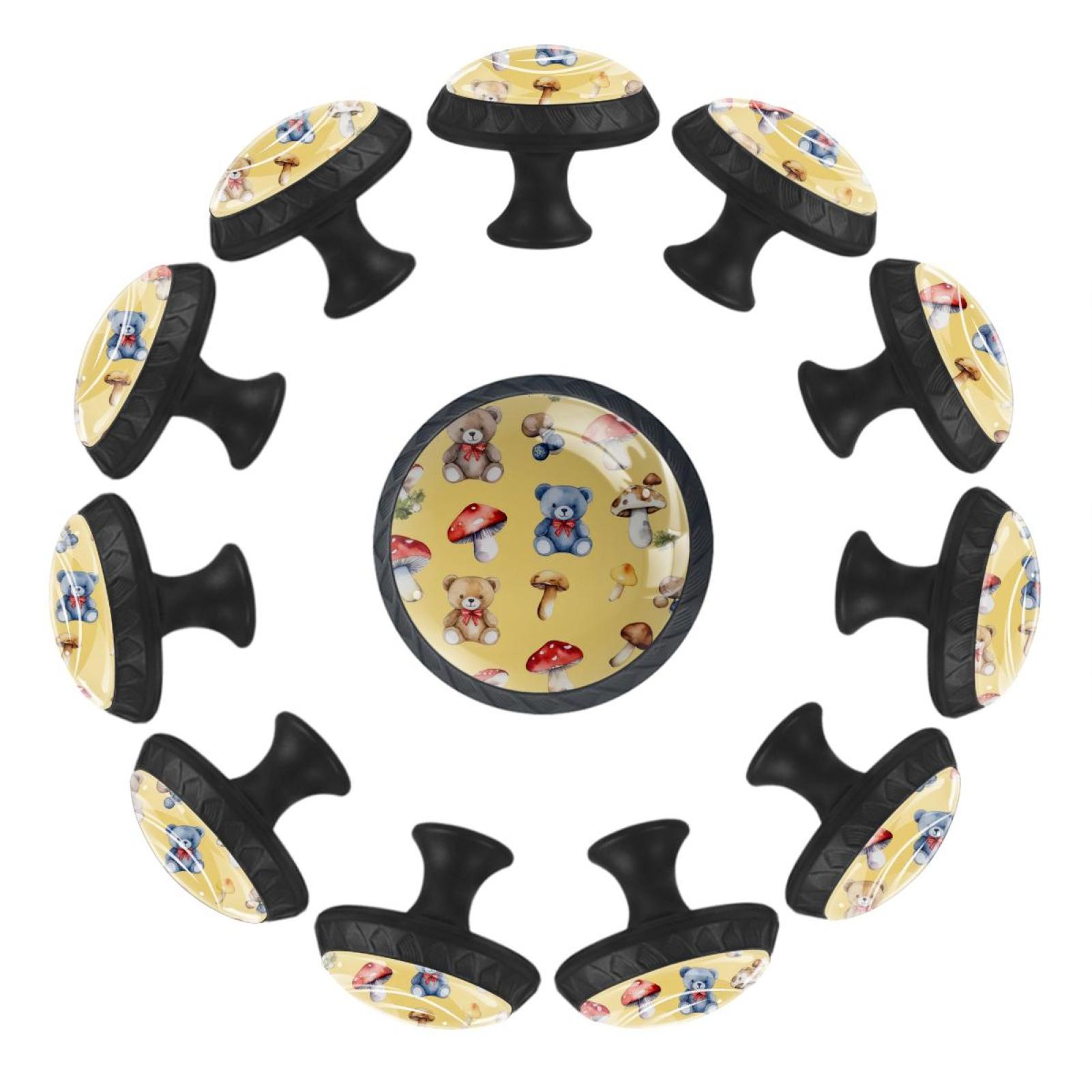 12 Packed，Bear cute knobs,Kitchen knobs