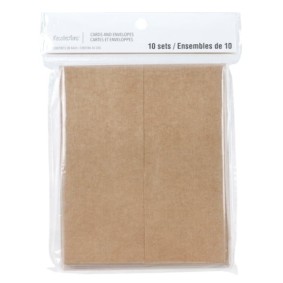 Recollections 4.25" x 5.5" Gatefold Cards & Envelopes, 12 Packs: 10 ct. (120 total)