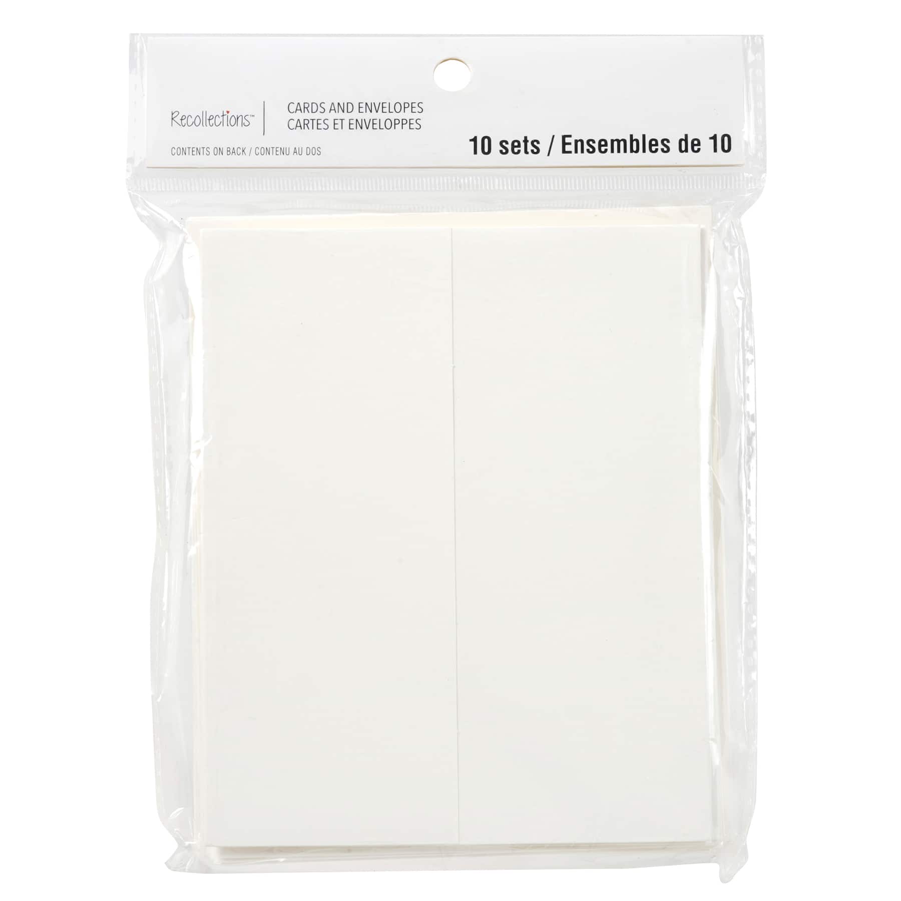 12 Packs 10 ct. (120 total) 4.25" x 5.5" Ivory Gatefold Cards