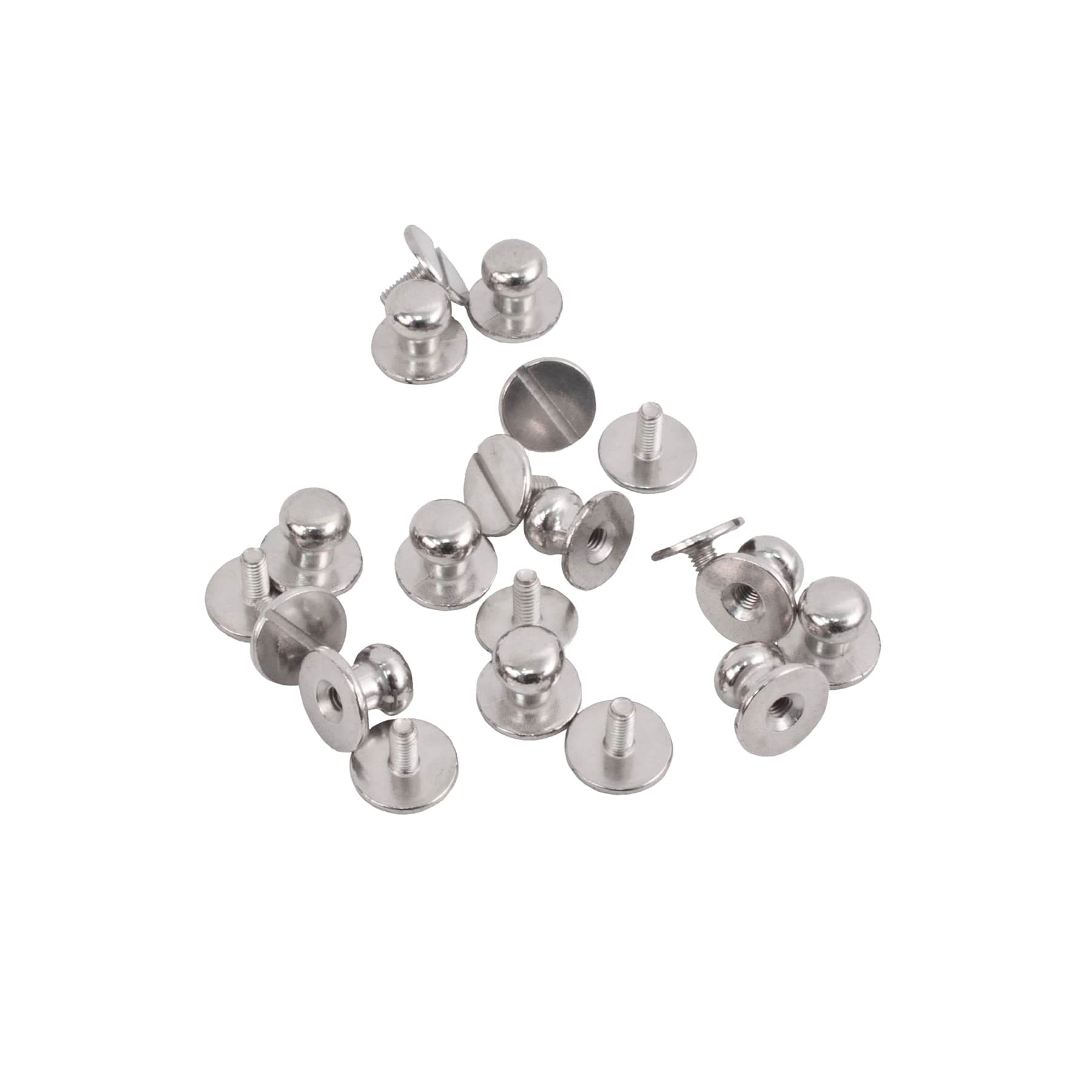 12 Packs: 10 ct. (120 total) Silver Button Studs by Make Market