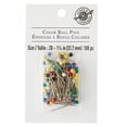 thumbnail image 1 of Loops & Threads 1.25" Multicolor Ball Pins, 12 Packs: 100 ct. (1,200 total), 1 of 2
