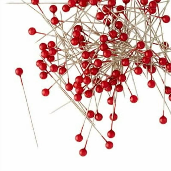 Loops & Threads Long Pearlized Pins, 12 Packs: 100 ct. (1,200 total)