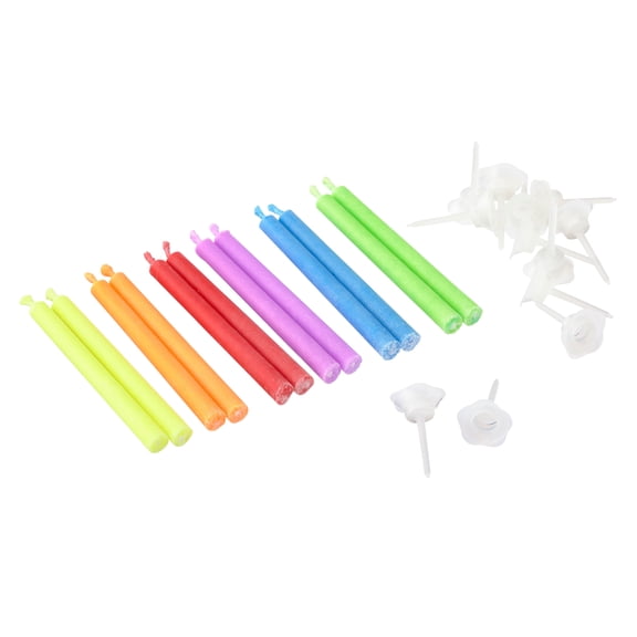 12 Packs: 12 ct. (144 total) Color Flame Candles by Makery