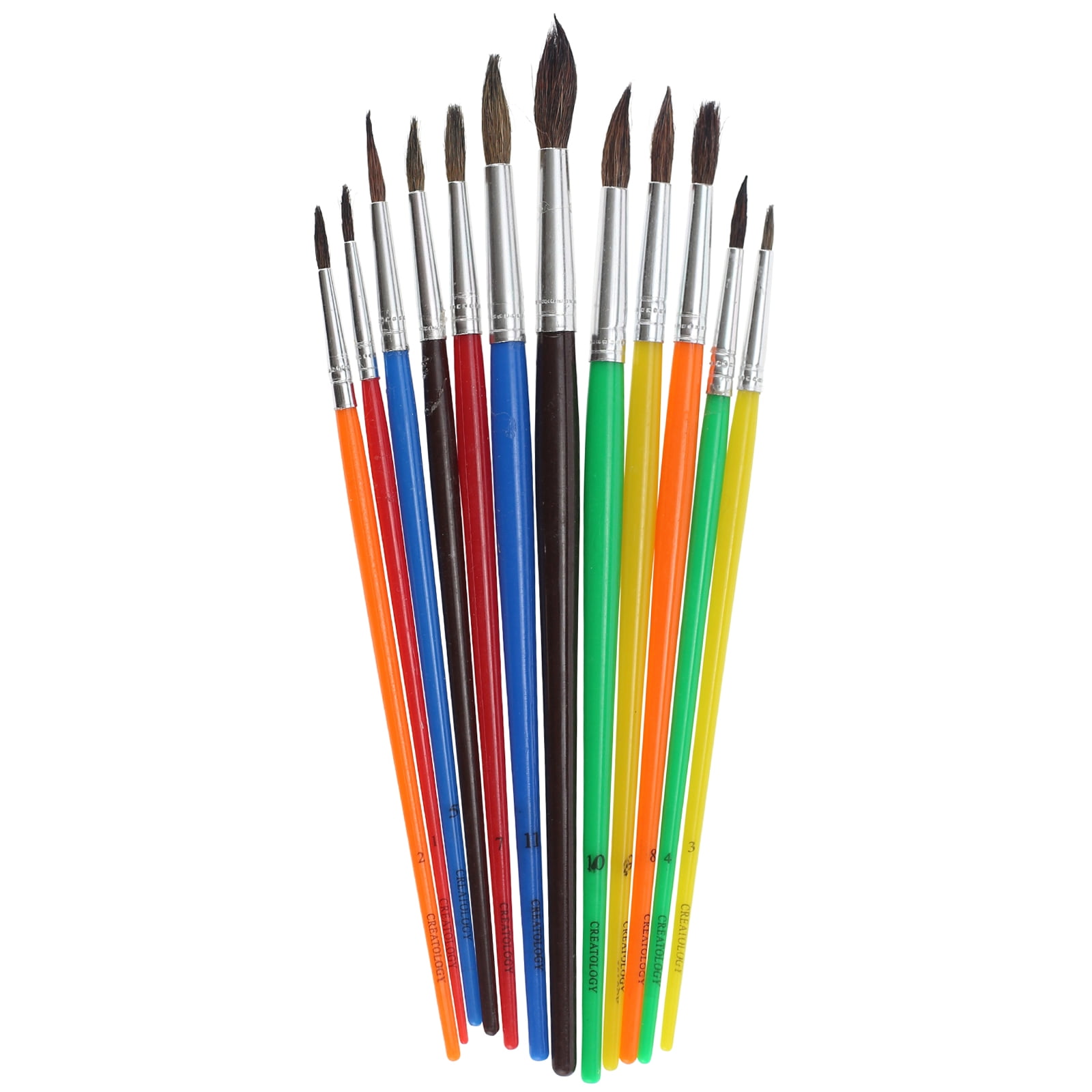 12 Packs: 12 ct. (144 total) Natural Bristle Paintbrushes by Creatology