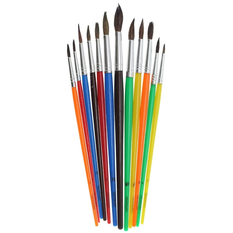 12 Packs: 12 ct. (144 total) Natural Bristle Paintbrushes by Creatology™ 