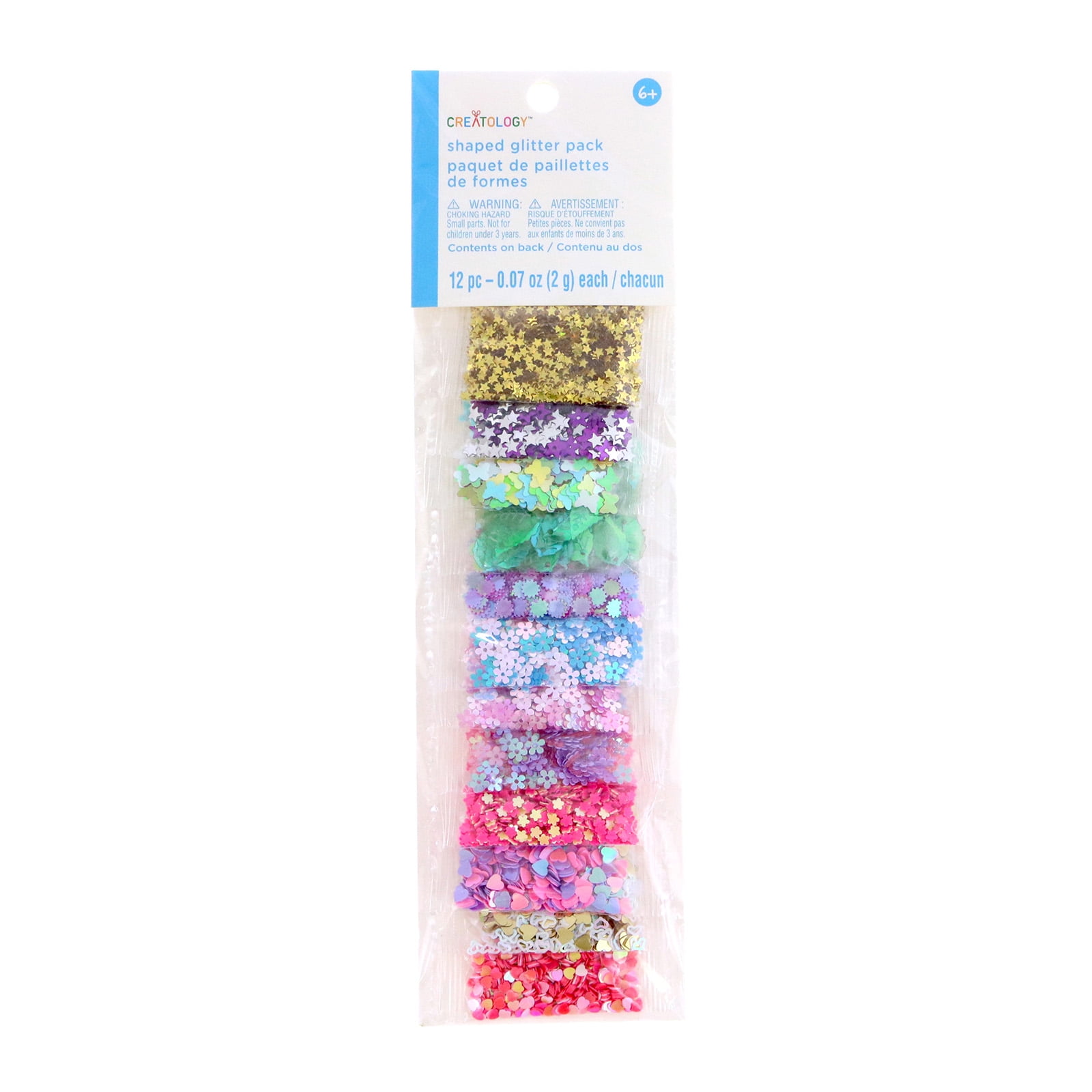 12 Packs: 12 ct. (144 total) Shaped Glitter Pack by Creatology