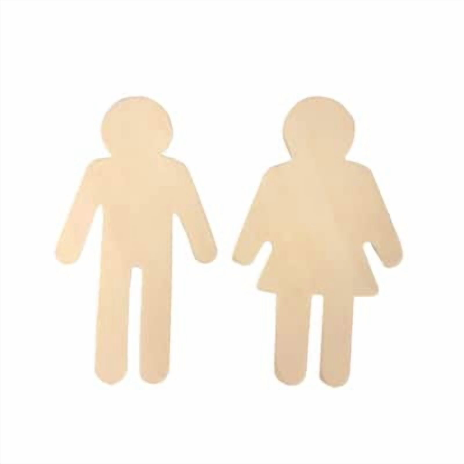 12 Packs: 12 ct. (144 total) Wood People Shapes by Creatology ...