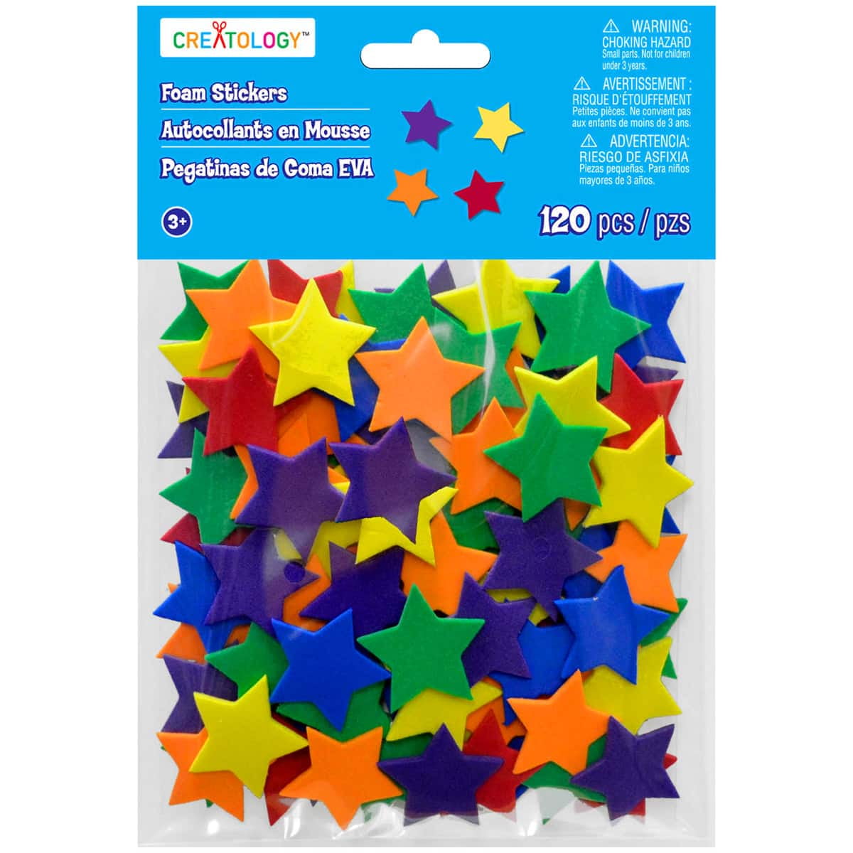 12 Packs: 120 ct. (1,440 total) Star Foam Stickers by Creatology™