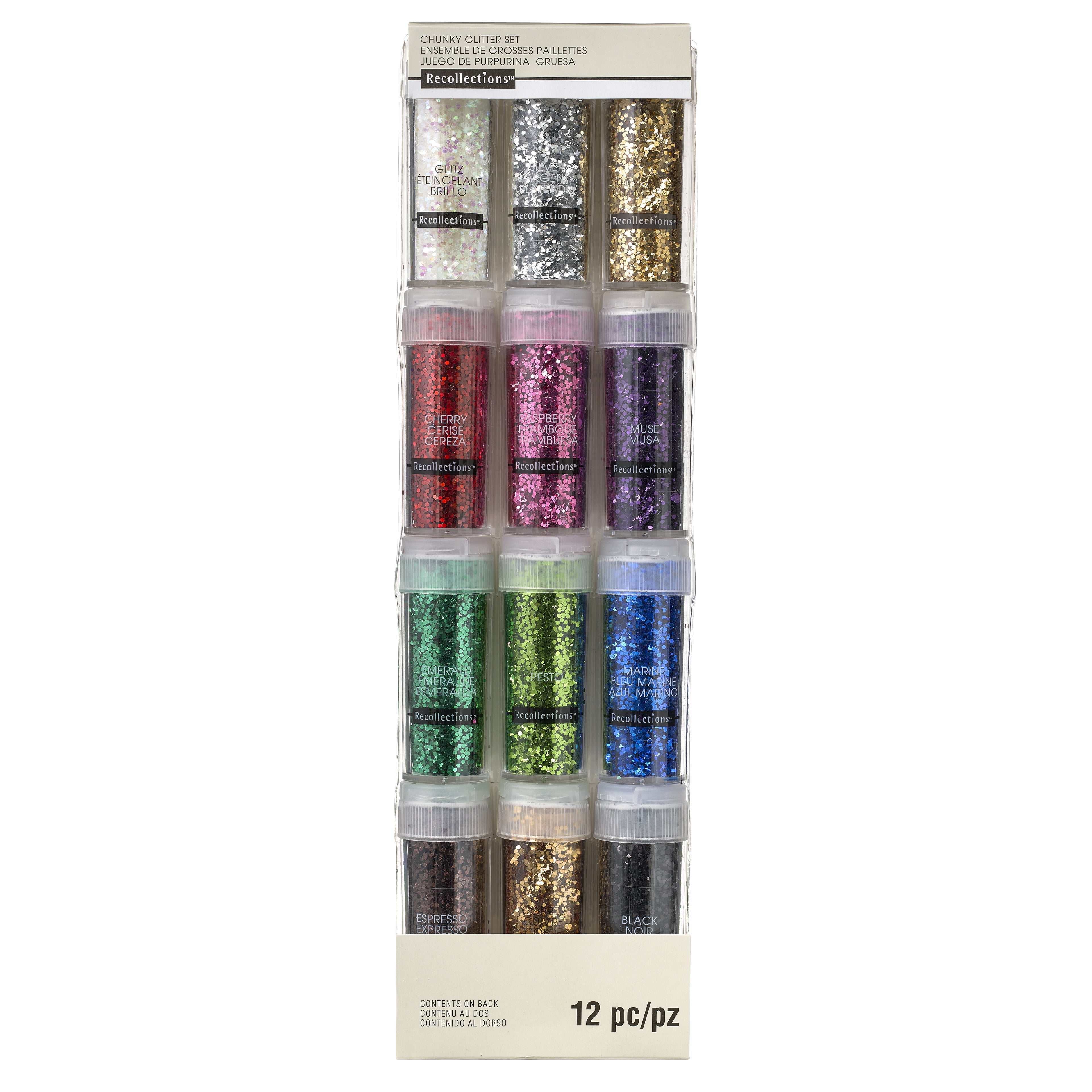 Recollections Chunky Glitter Set, 12 Packs: 12ct. (144 total)