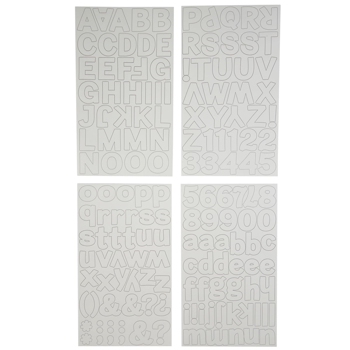 Recollections Block Alphabet Stickers, 12 Packs: 160 ct. (1,920 total)