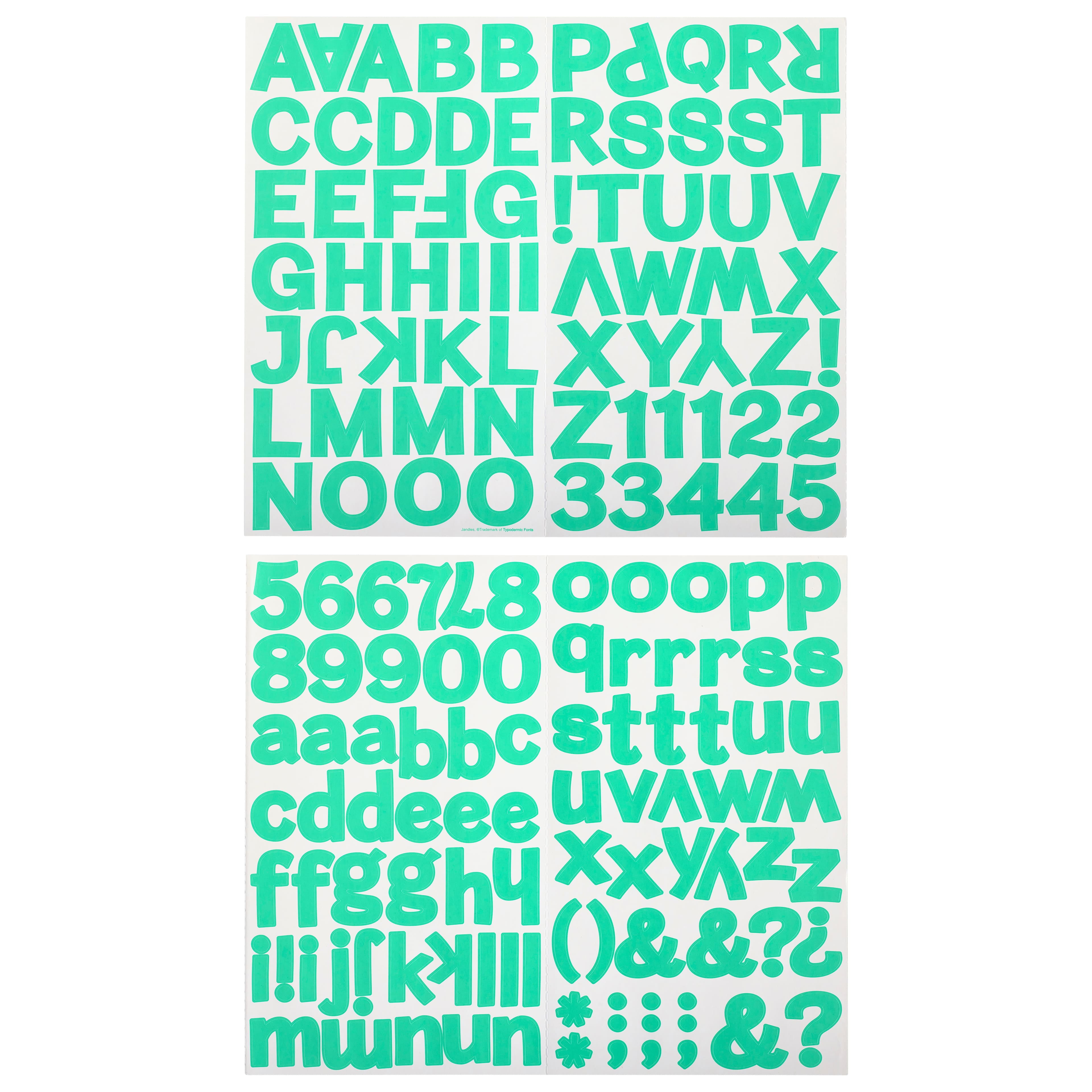 12 Packs: 160 ct. (1,920 total) Block Alphabet Stickers by ...