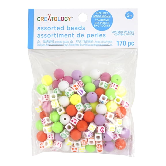 12 Packs: 170 ct. (2,040 total) Neon Emoji Bead Mix by Creatology