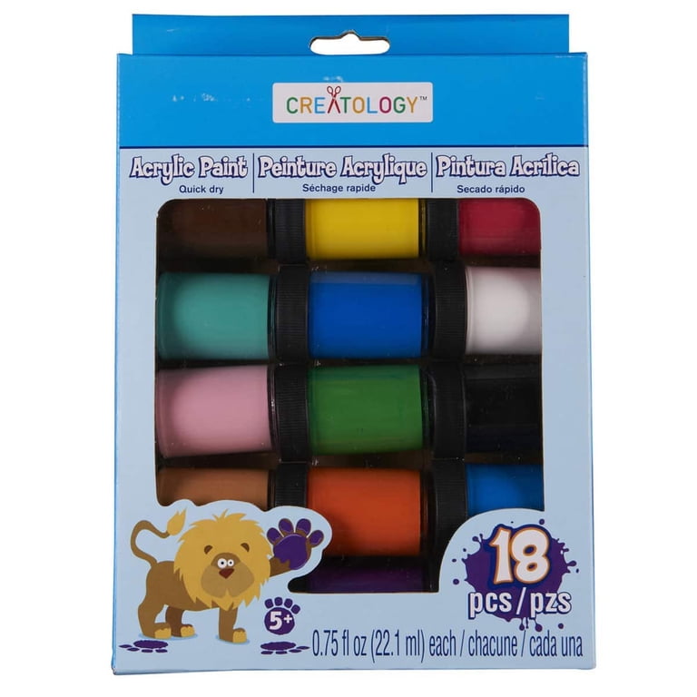 12 Packs: 18 ct. (216 total) Acrylic Paint Set by Creatologyâ