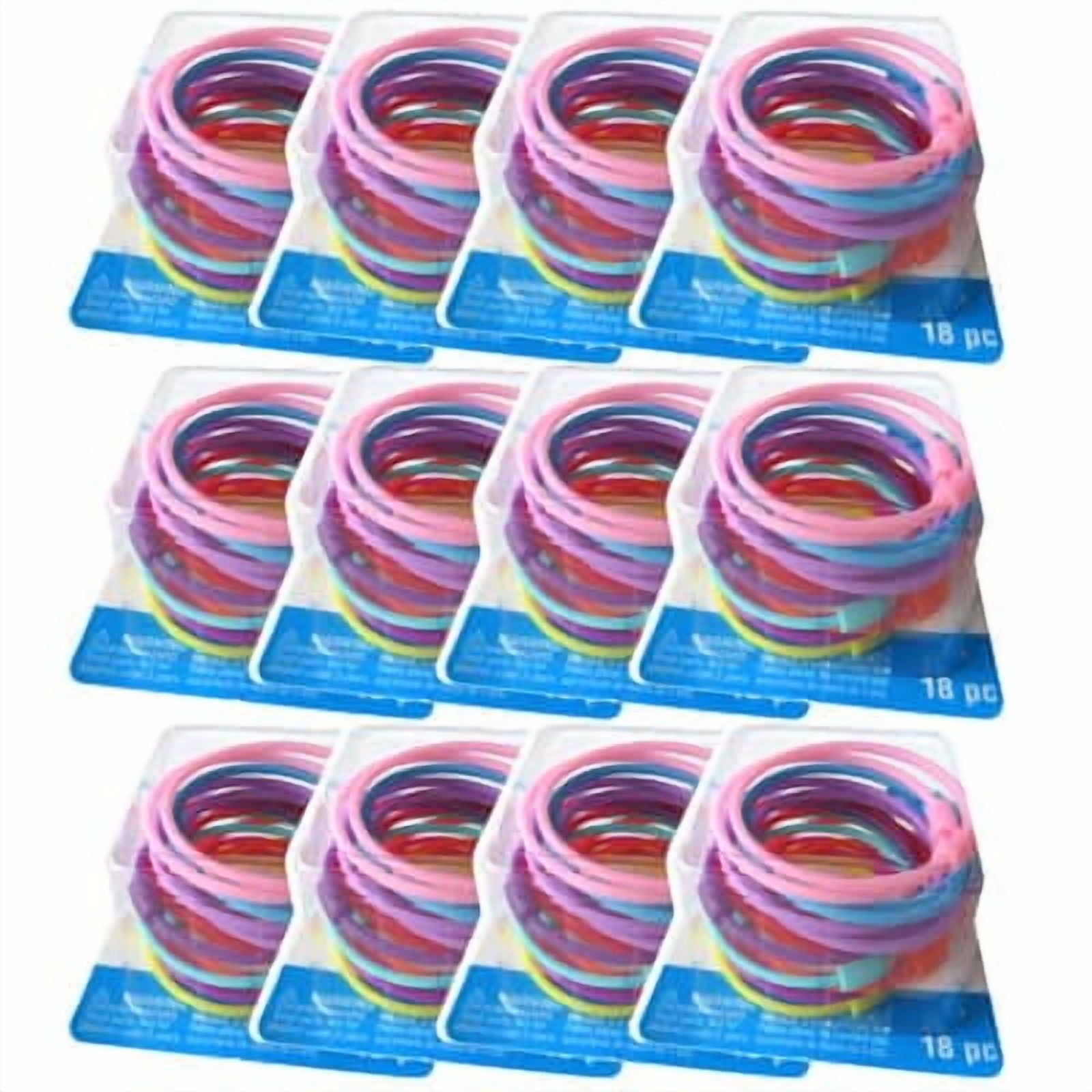 12 Packs: 18 ct. (216 total) Plastic Bead Bracelets by Creatology