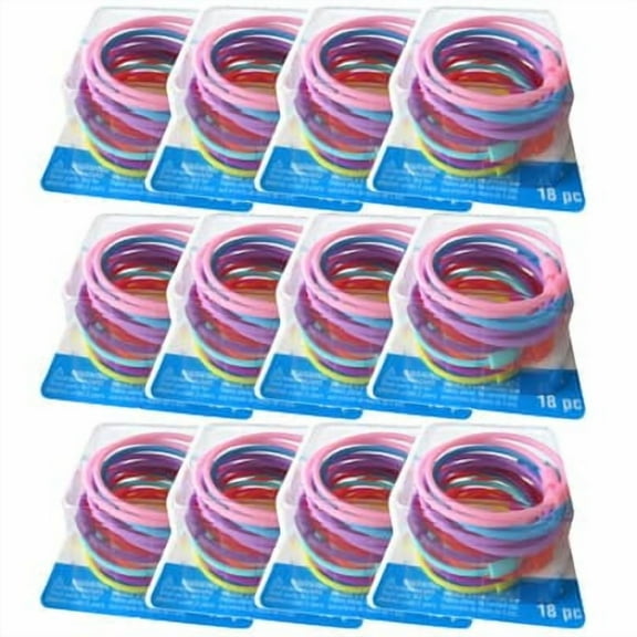 12 Packs: 18 ct. (216 total) Plastic Bead Bracelets by Creatology