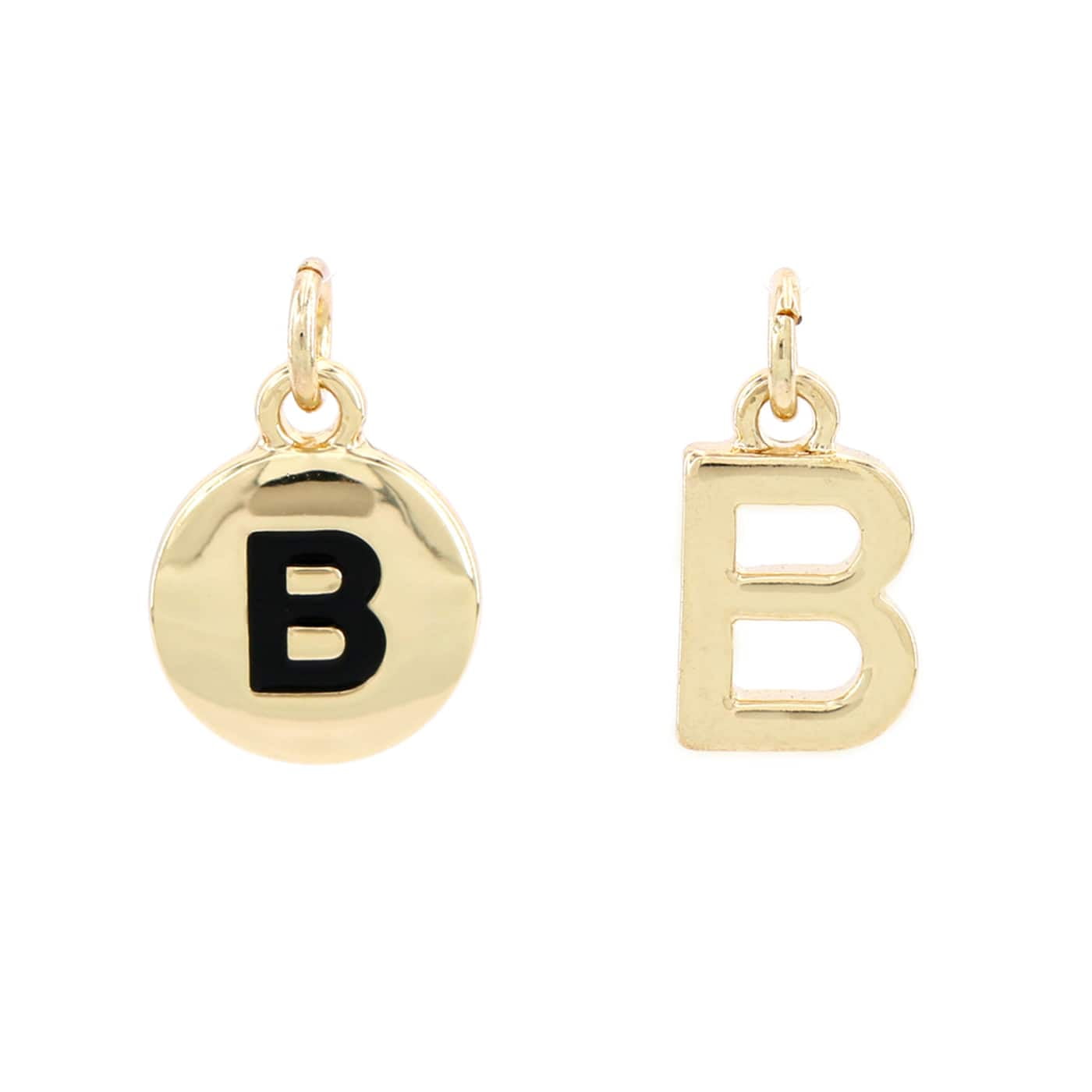 12 Packs 2 ct. 24 total Charmalong 14K Gold Plated Letter Charms by Bead Landing