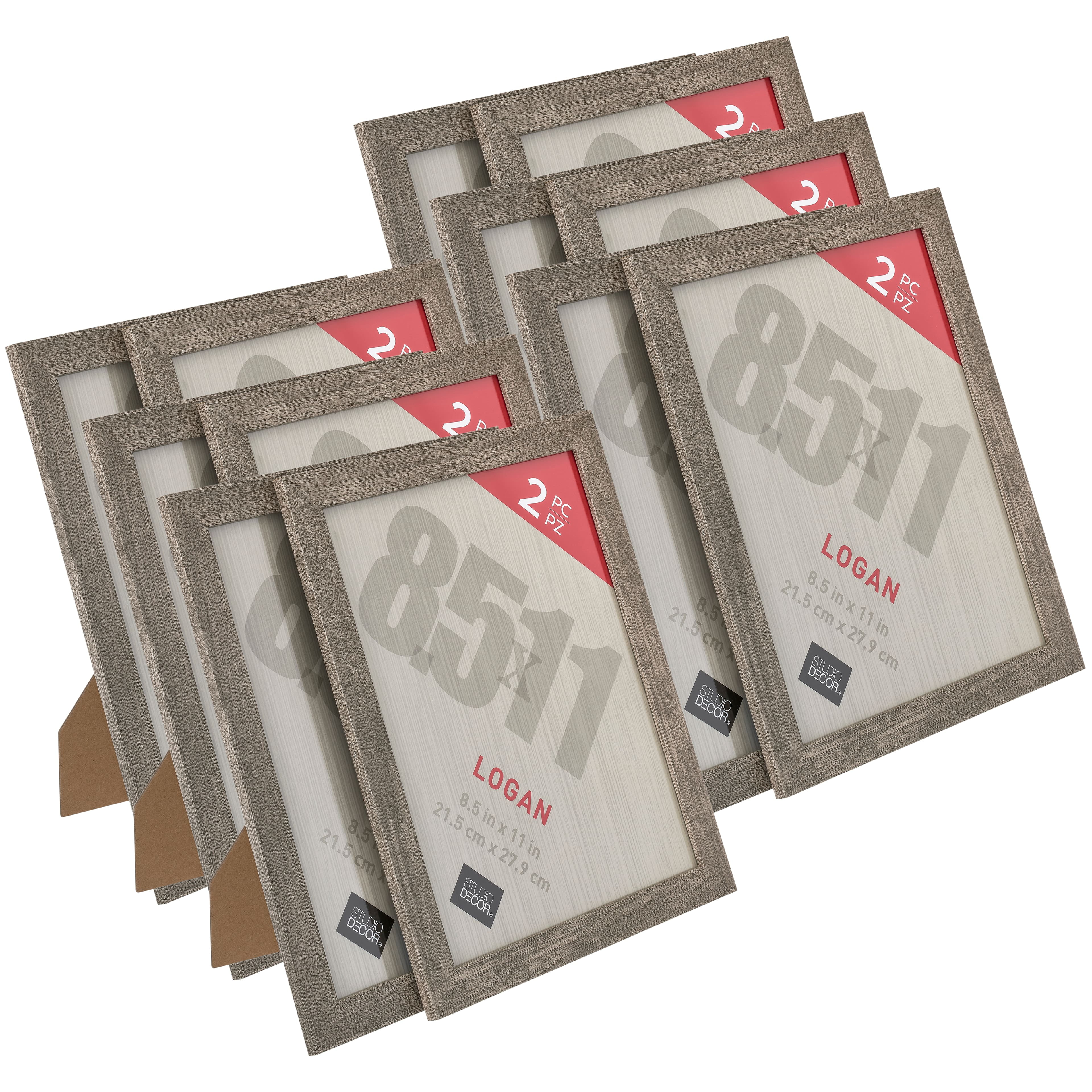 12 Packs 2 ct. (24 total) Gray Tabletop Frames, Logan by Studio Décor