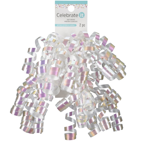 12 Packs: 2 ct. (24 total) Holographic Twisty Bows by Celebrate It