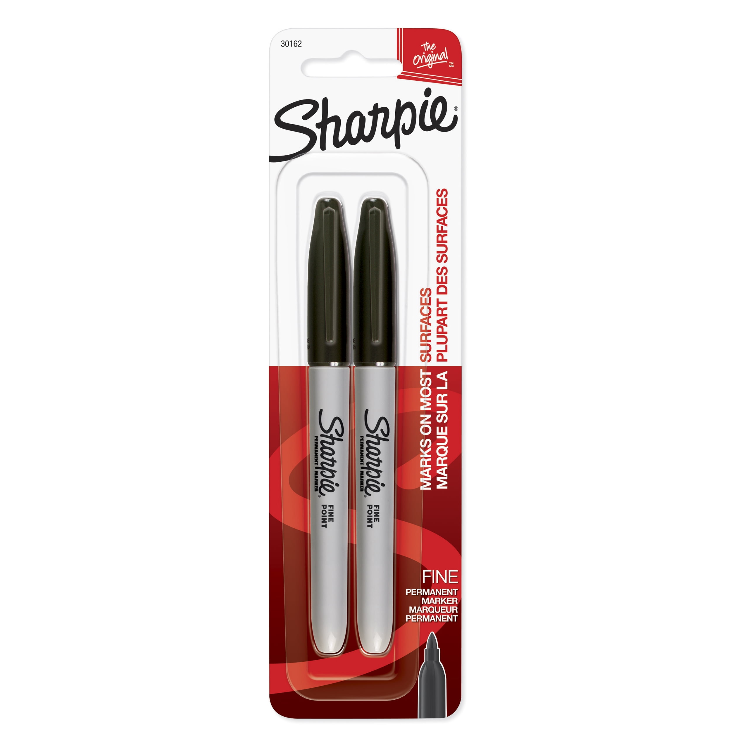 Sharpie Fine Point Black Permanent Markers, 12 Packs: 2 ct. (24 total)