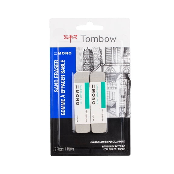 Tombow Mono Colored Pencil Erasers, 12 Packs: 2 ct. (24 total)