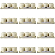 12 Packs: 3 ct. (36 total) Basic Elements 3" x 3" Ivory Pillar Candles by Ashland