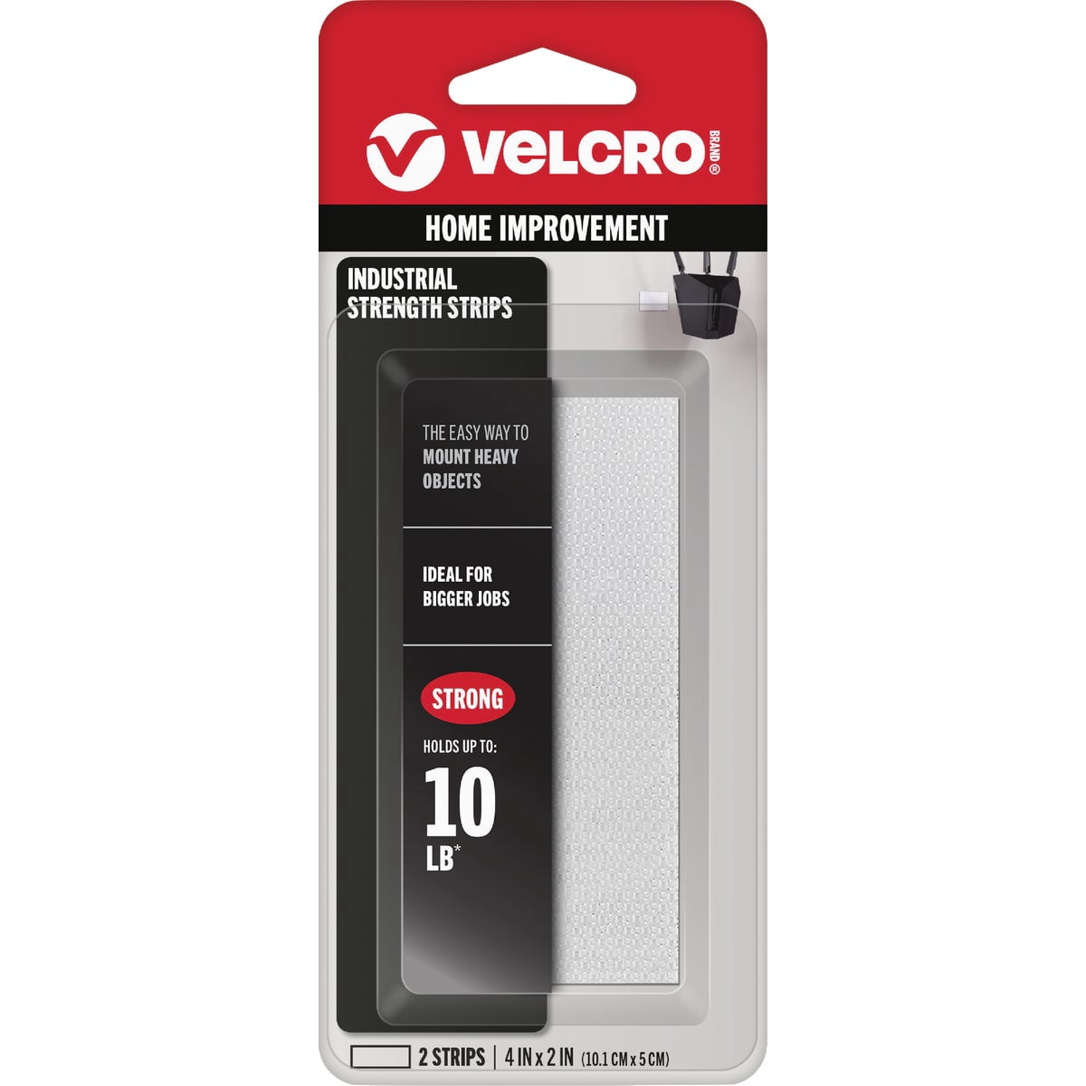 VELCRO Brand White Industrial Strength Strips, 12 Packs: 2 ct. (48 total)