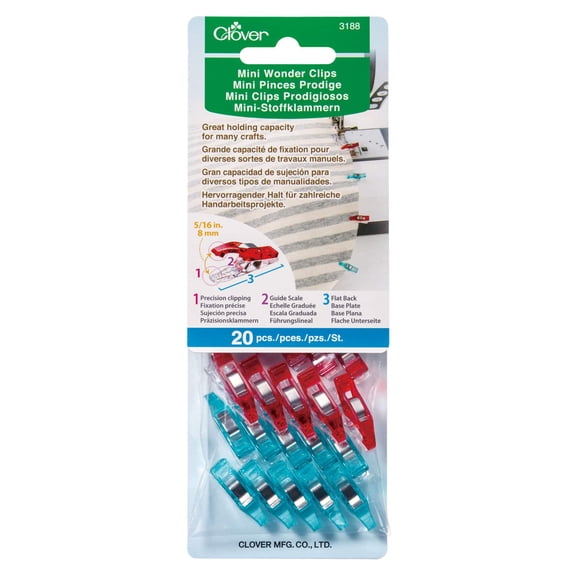 Clover Blue & Red Wonder Clips, 12 Packs: 20 ct. (240 total)