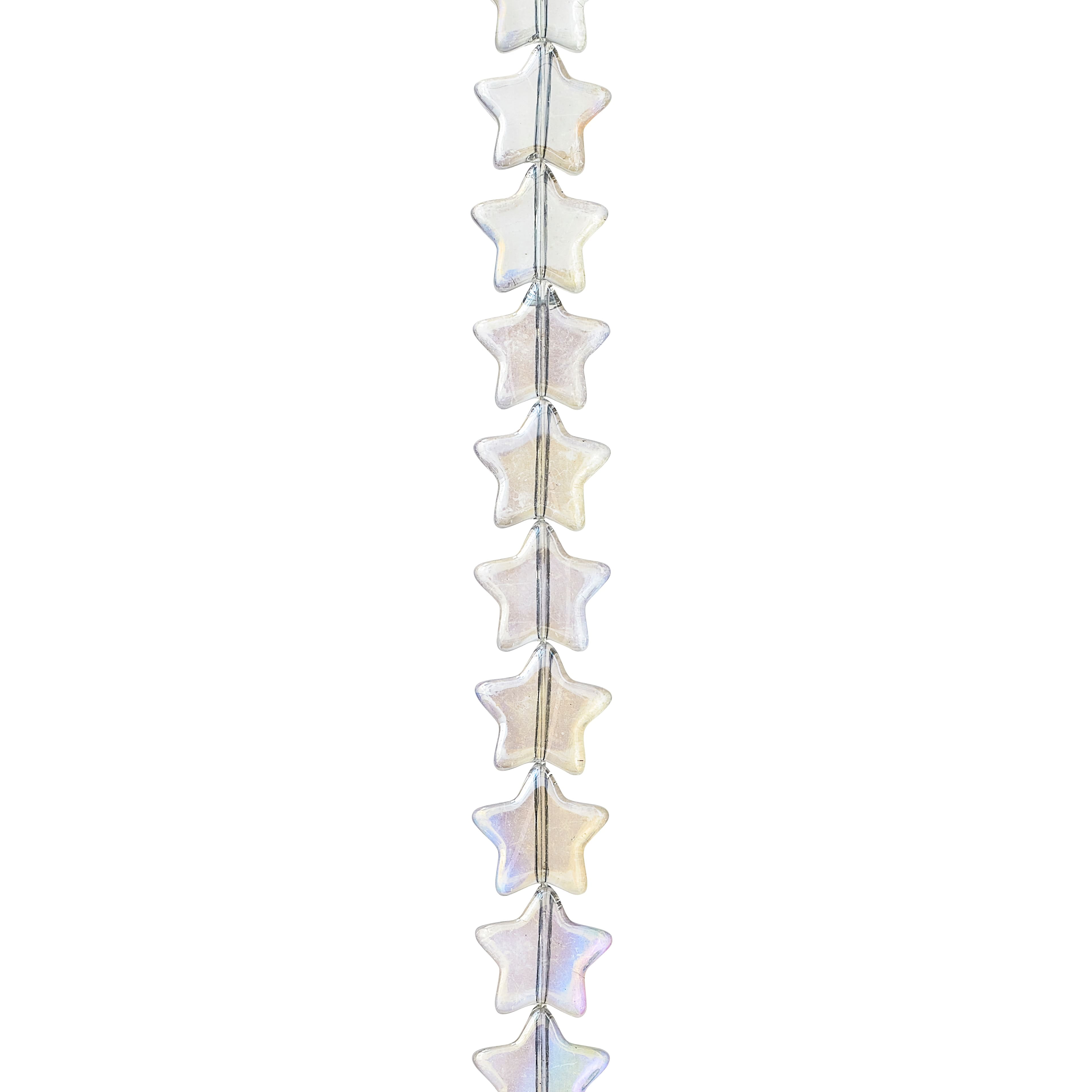 Bead Landing Clear Glass Star Beads, 12mm, 12 Packs: 21 ct. (252 total)