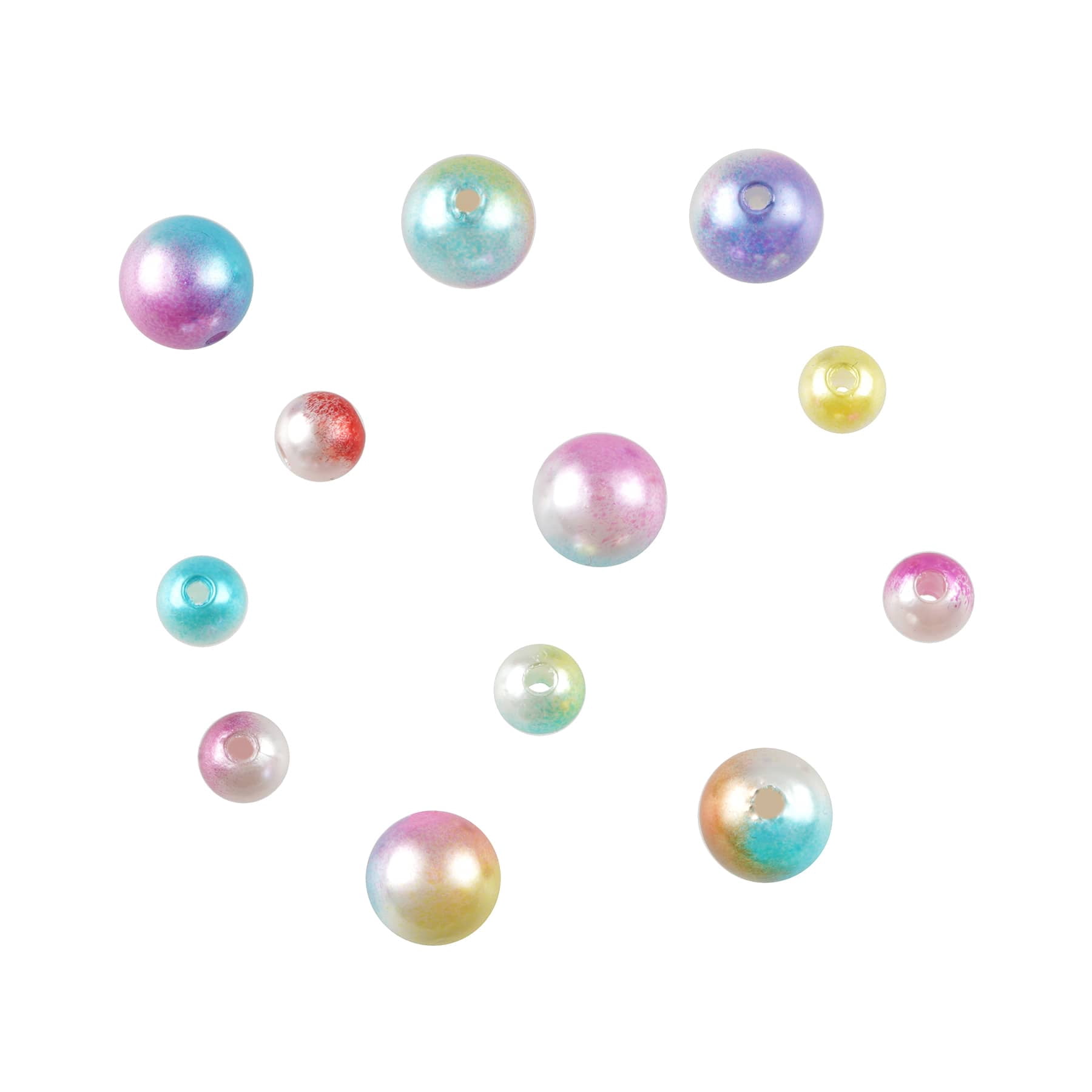 12 Packs: 220 ct. (2,640 total) Pearl Mermaid Round Beads by Creatology