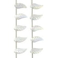thumbnail image 1 of Bead Landing Clear Aurora Borealis Glass Leaf Beads, 18mm, 12 Packs: 24 ct. (288 total), 1 of 2