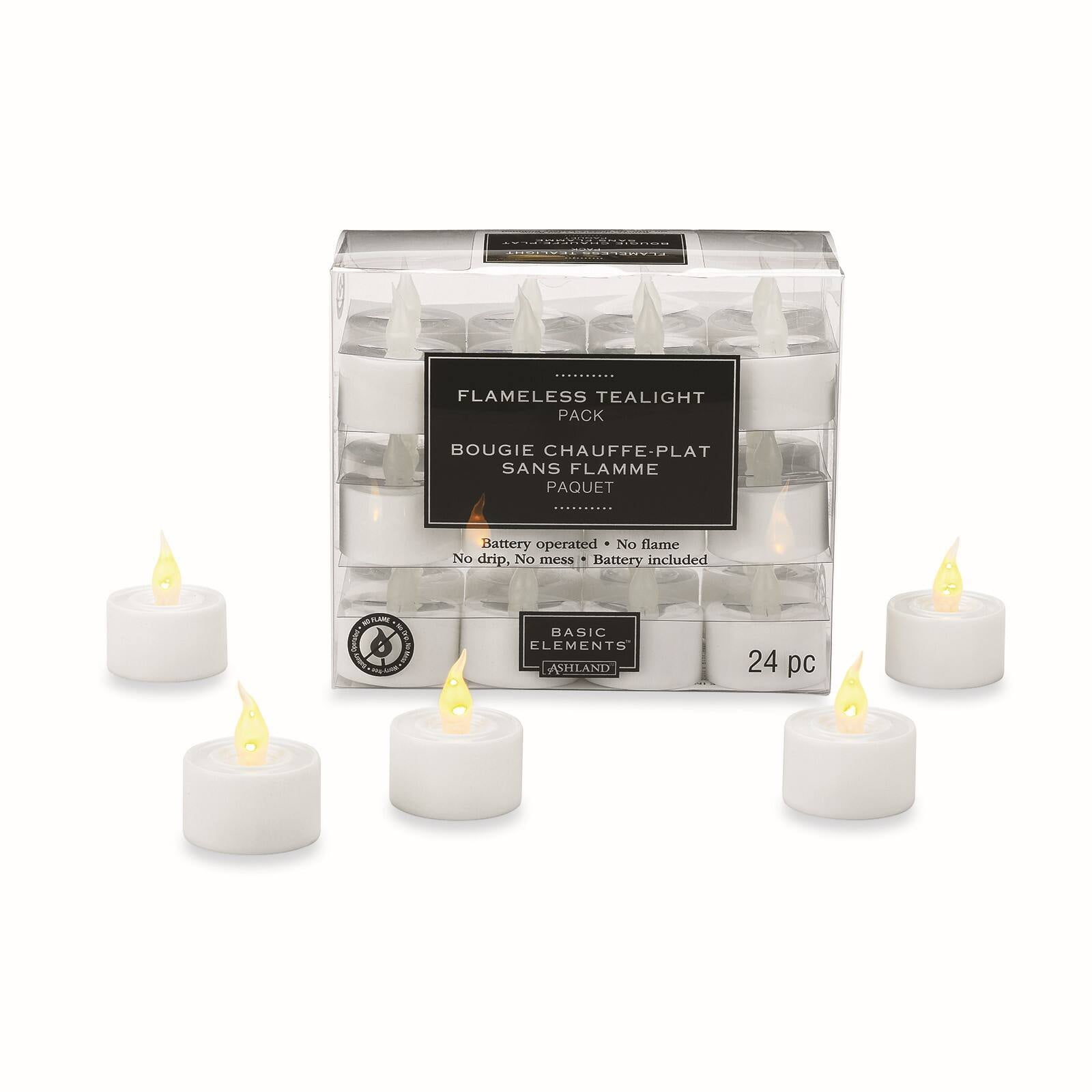 12 Packs 24 ct. (288 total) Flameless LED Tealights by Ashland® Basic