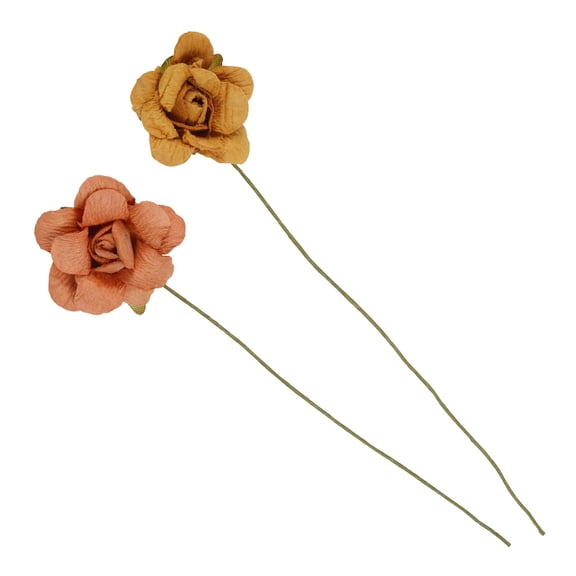 Recollections Orange & Yellow Paper Flowers, 12 Packs: 24 ct. (288 total)