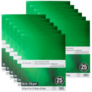 Green Hues Shimmer 8.5 x 11 Cardstock Paper by Recollections