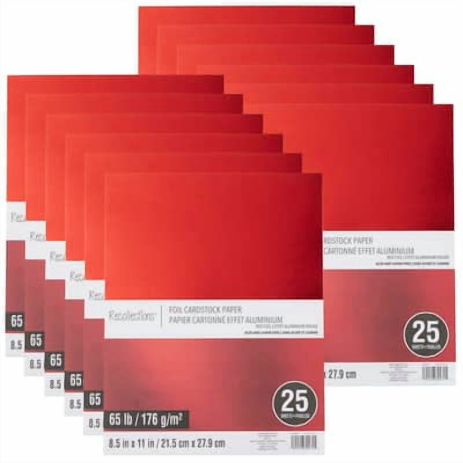 Recollections 8.5" x 11" Foil Cardstock Paper, 12 Packs: 25 ct. (300 total)