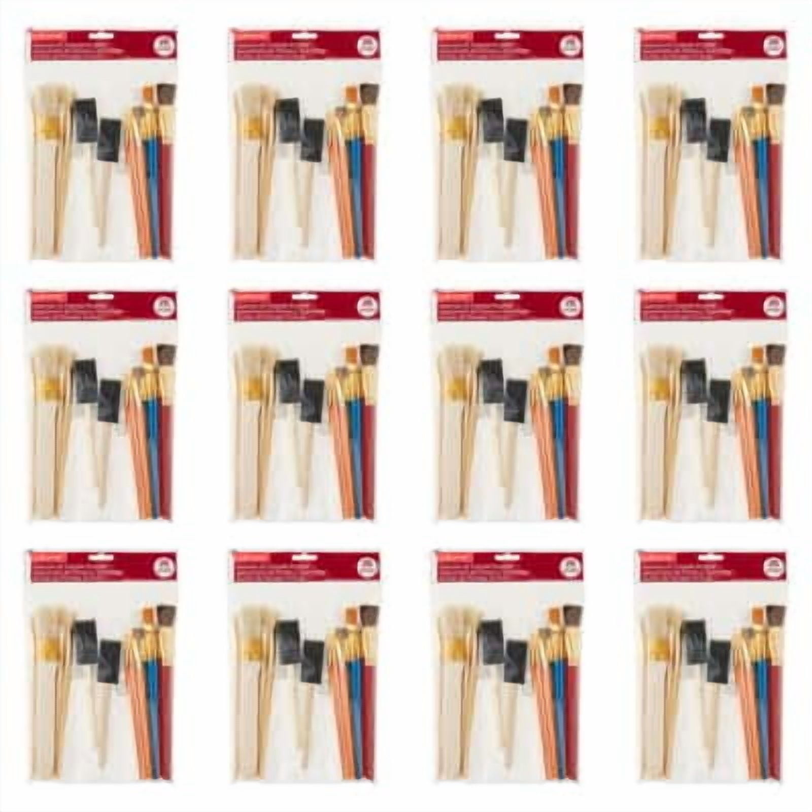 Craft Smart Mixed Brush Set, 12 Packs: 25 ct. (300 total)