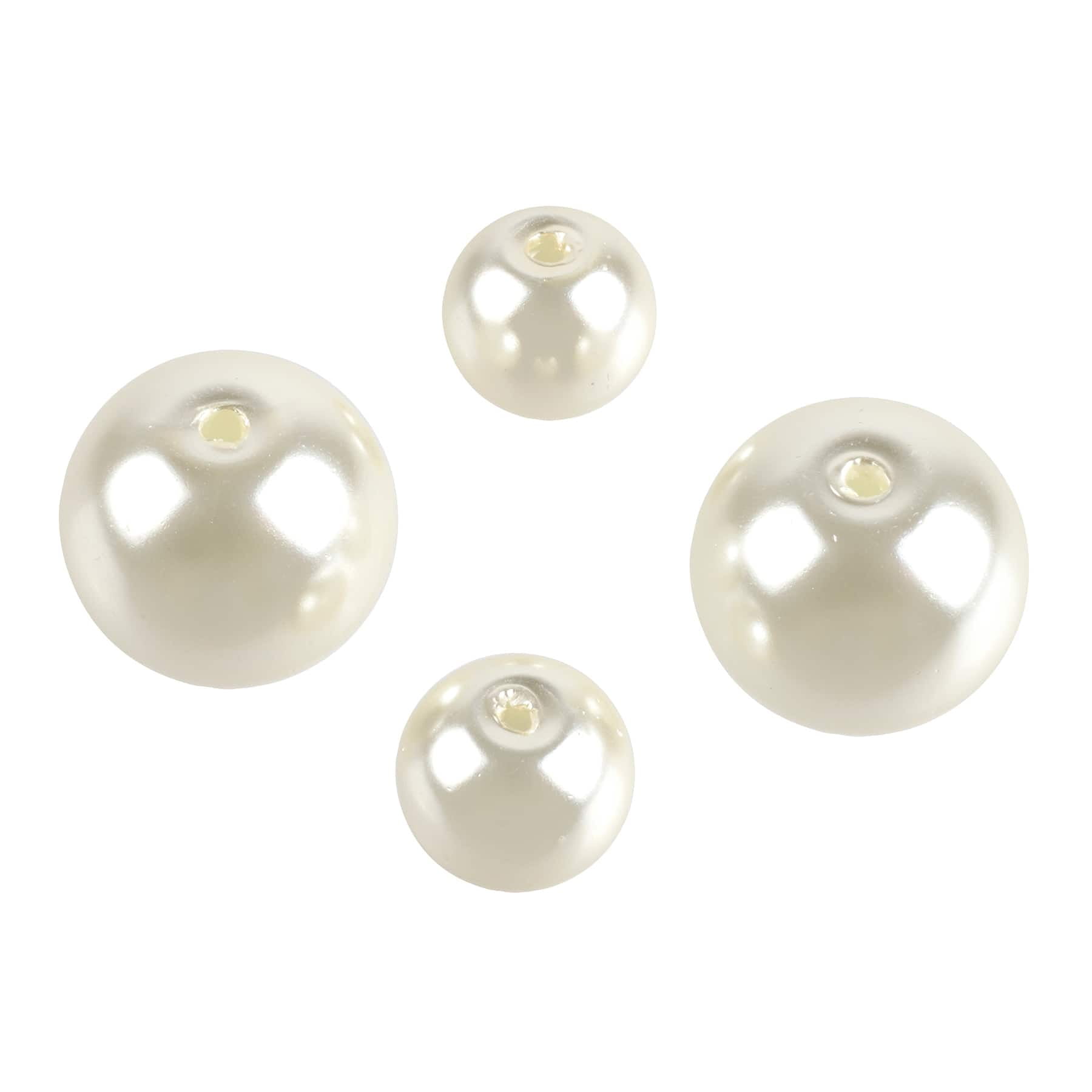 12 Packs: 274 ct. (3 - 288 total) Pearl White Beads by Creatology