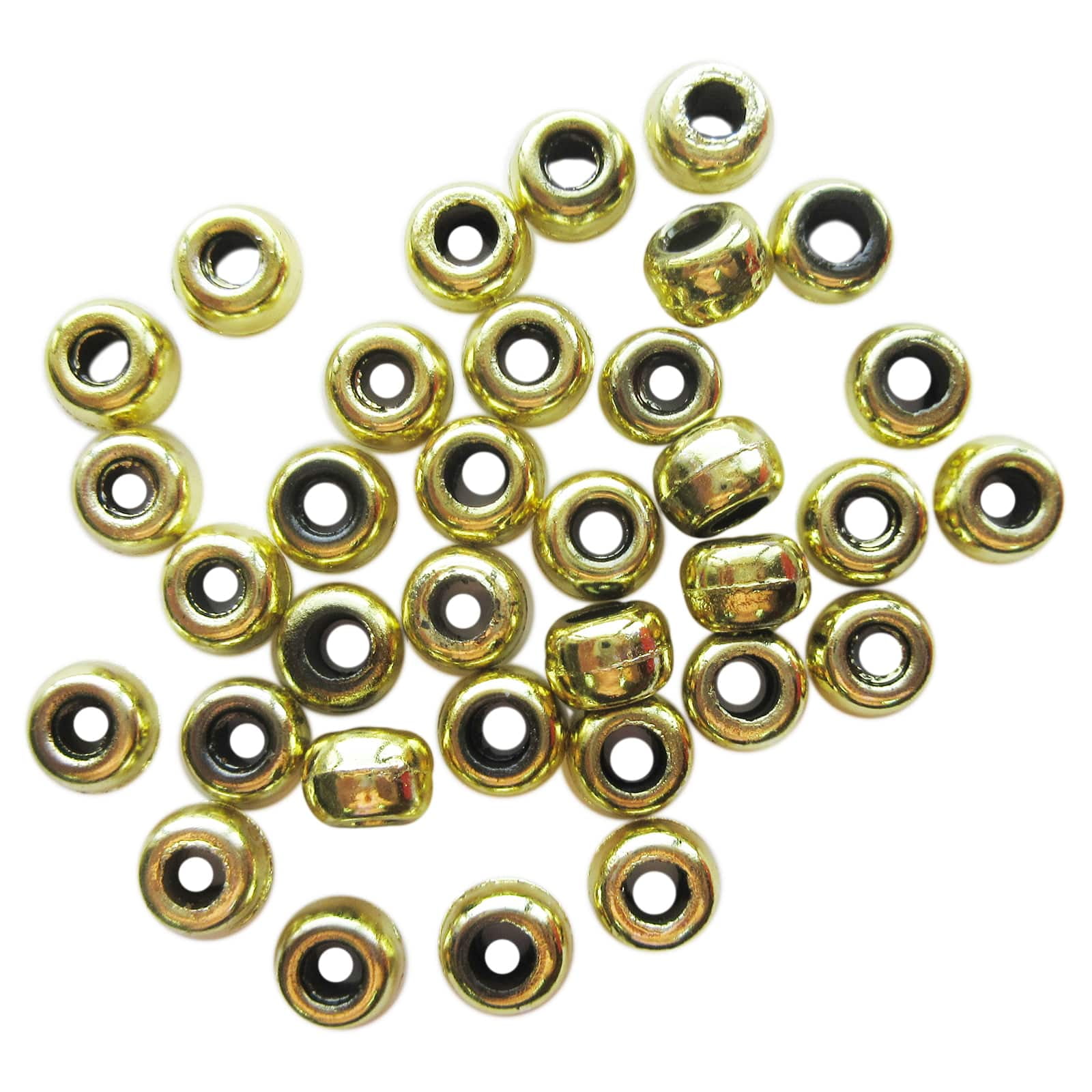 12 Packs: 280 ct. (3,360 total) Metallic Pony Beads by Creatology - 6mm x 9mm