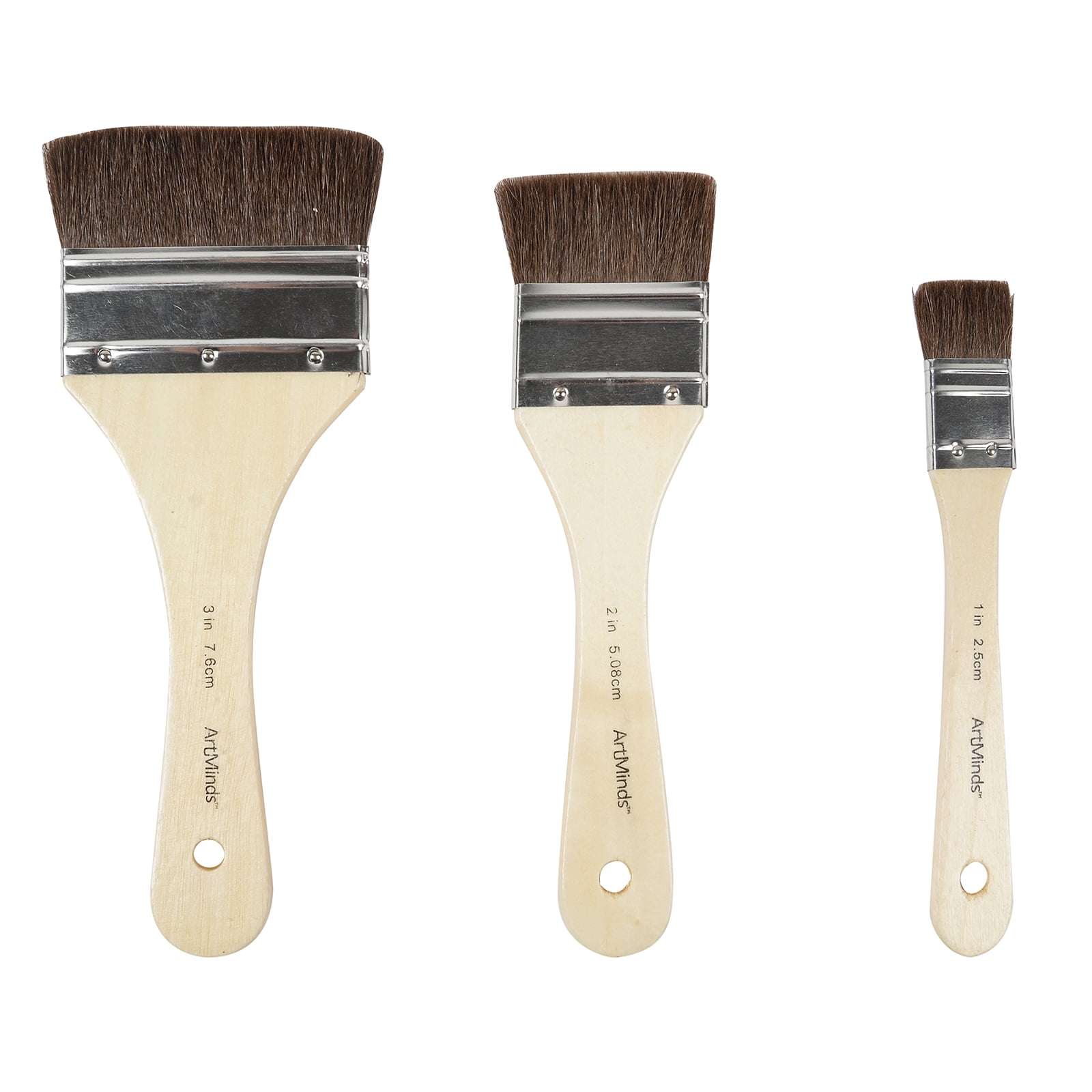 Craft Smart All Purpose Natural Bristle Brush Set, 12 Packs: 3 ct. (36 total)
