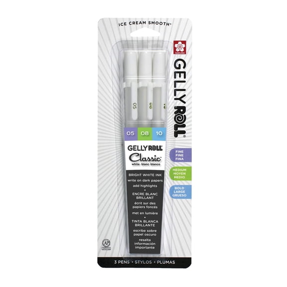 Gelly Roll Classic White Pen Set, 12 Packs: 3 ct. (36 total)