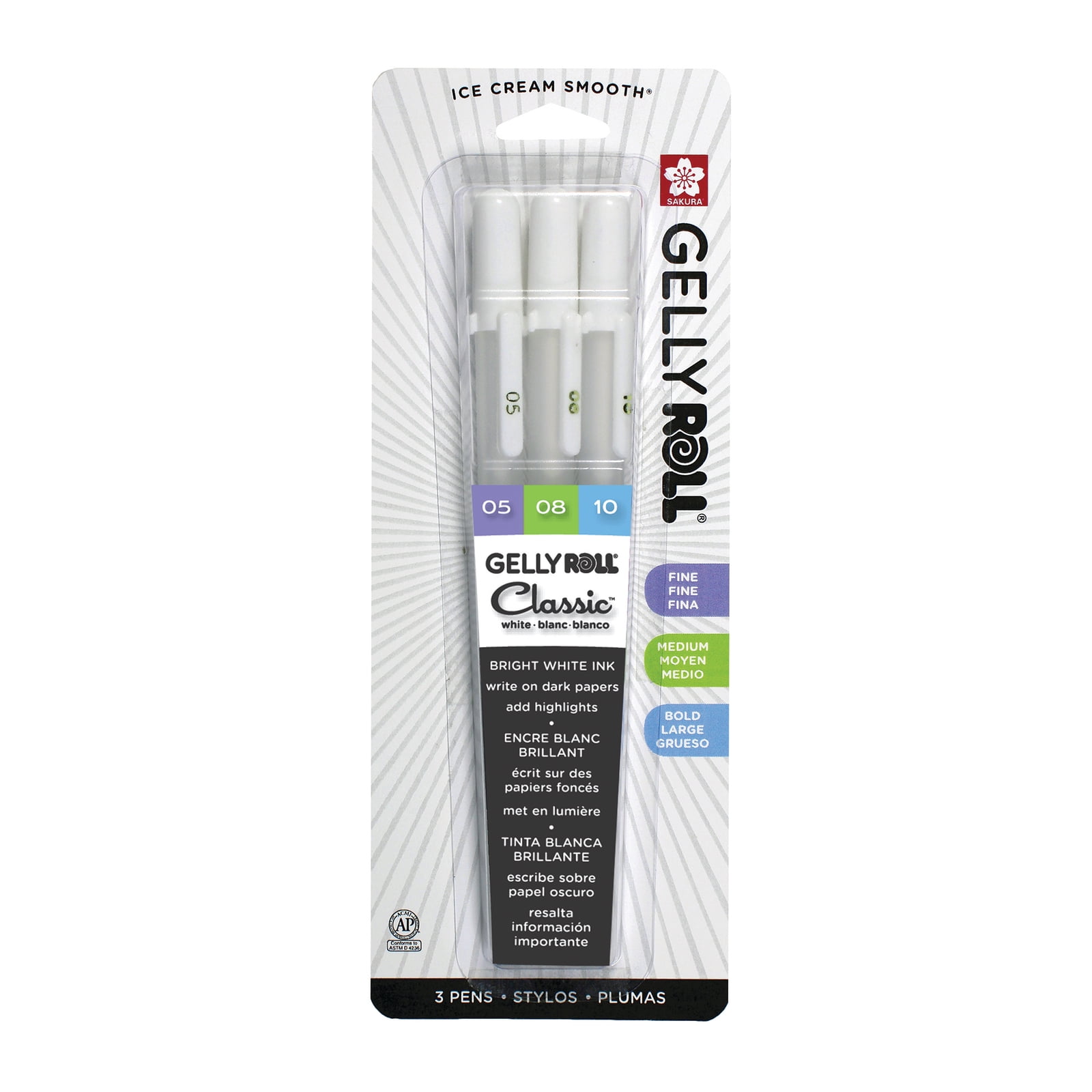 Gelly Roll Classic White Pen Set, 12 Packs: 3 ct. (36 total)