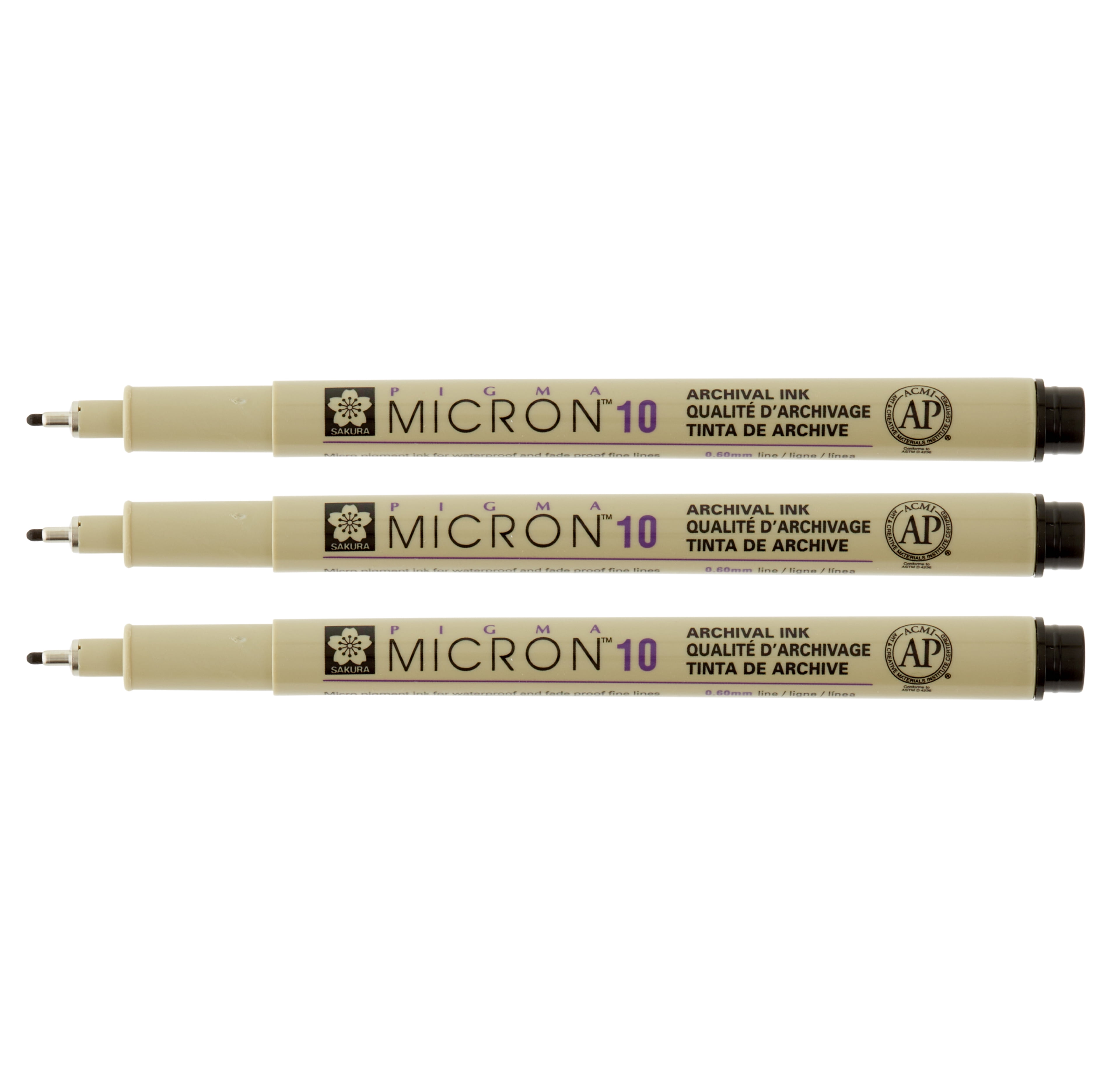 Pigma Micron Black Pen Set, 12 Packs: 3 ct. (36 total)