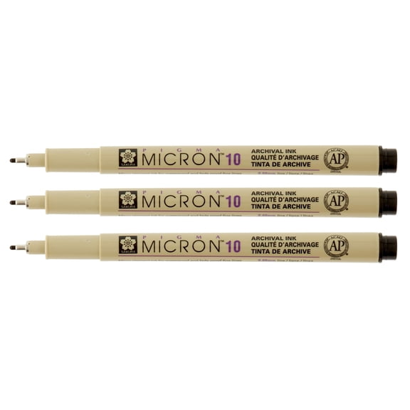 Pigma Micron Black Pen Set, 12 Packs: 3 ct. (36 total)