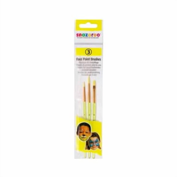 12 Packs: 3 ct. (36 total) Snazaroo Face Paint Brushes